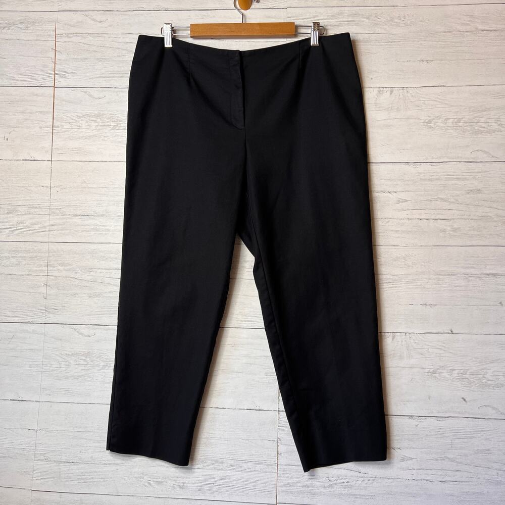 Chicos Pants Womens Size 2.5 Reg / Large Black Cotton Blend Stretch Professional